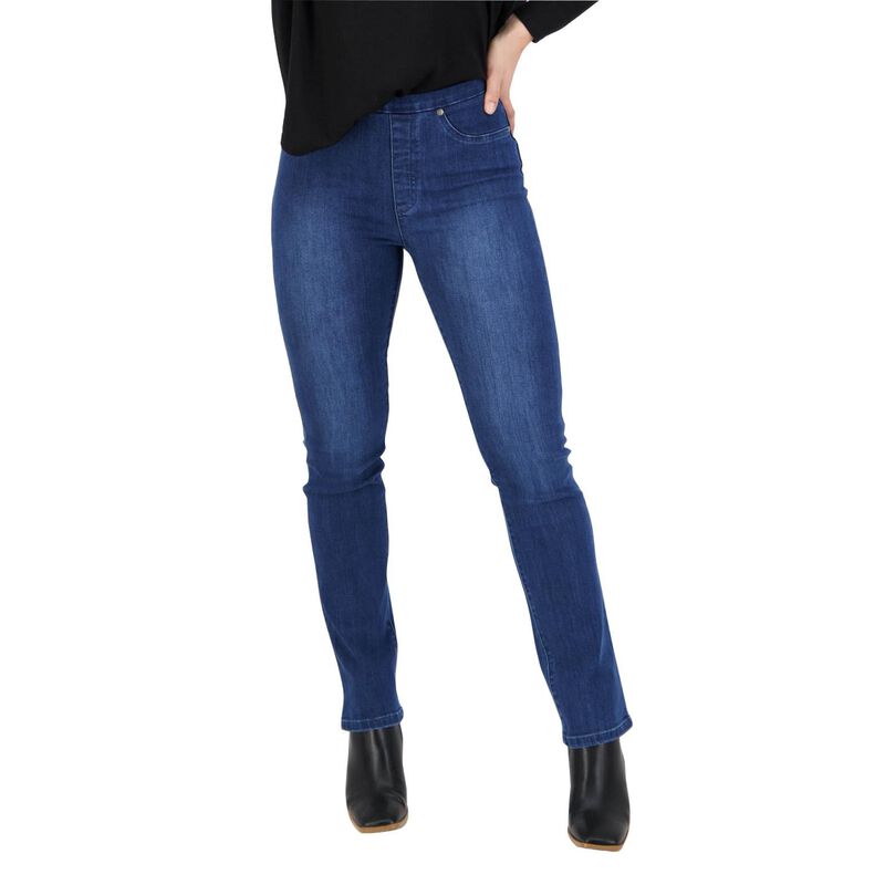 Vassalli Slim Leg Pull On In Denim image number 0